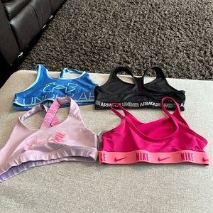 Under armour sport bras(Nike and under armour)
